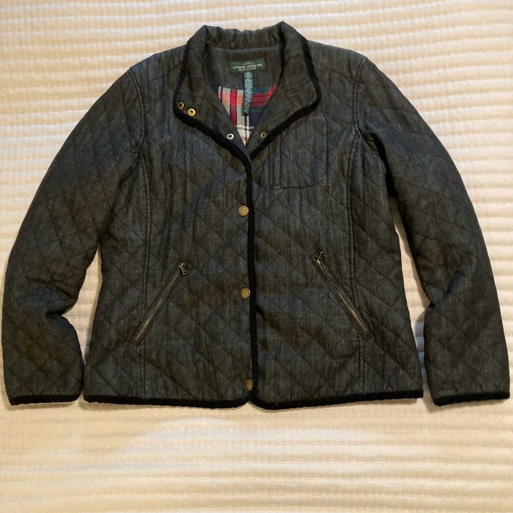 Ralph Lauren Black Quilted Barn Coat